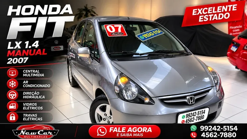 Honda Fit Cinza